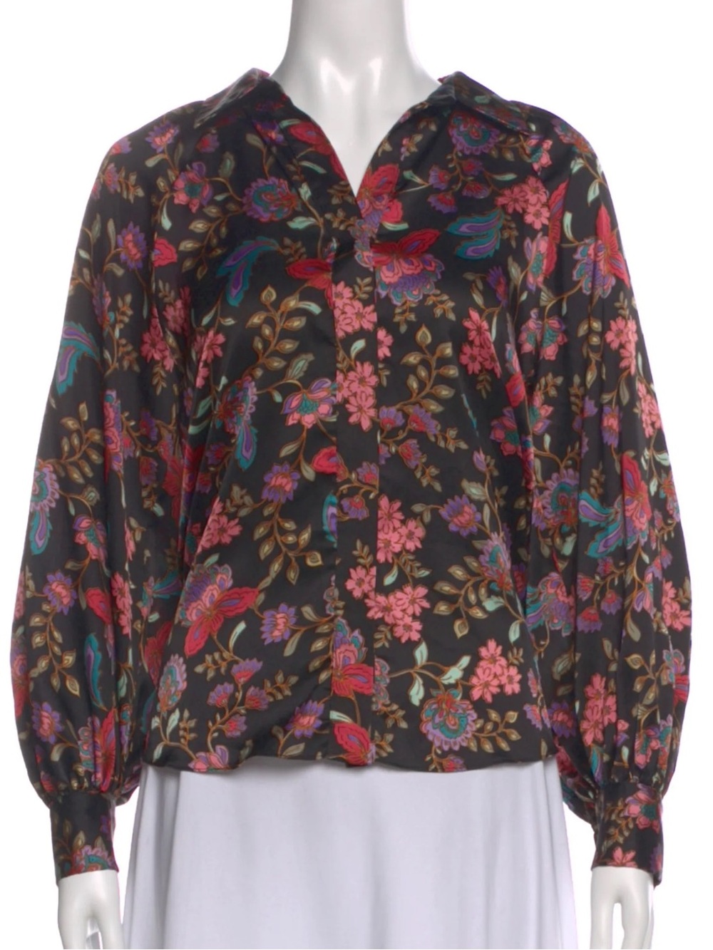 MISA LOS ANGELES $280 • 18” PTP • floral blouse - Picture 2 of 8